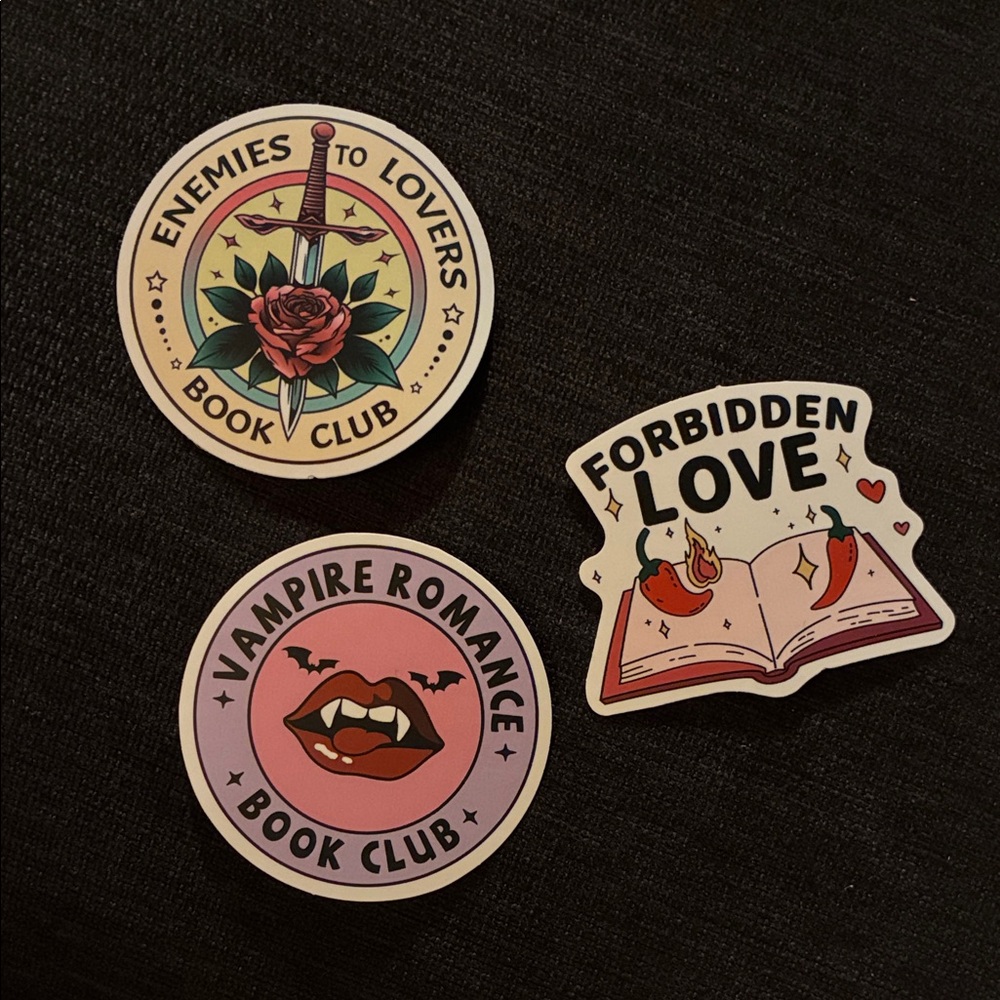 Random Bookish stickers